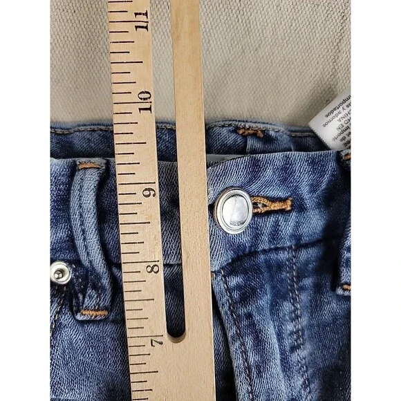 Good American Jeans‎ Womens 2 23x26 Skinny Distressed Stretch Mid Rise Modern - Picture 8 of 11